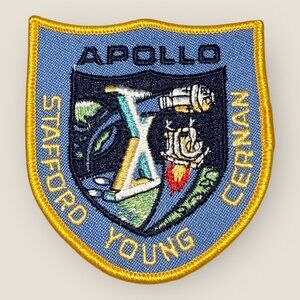 Apollo X Mission Embroidered Patch  Stafford Young & Cernan Space Collectible